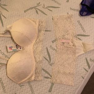 PINK bralette & panty set